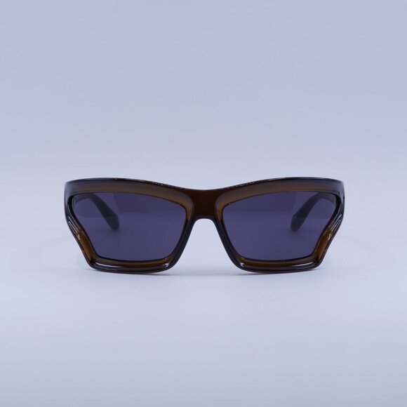 Loewe LW40143U 47A Sunglasses - Shiny Transparent Brown Frame